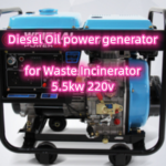 Diesel Oil power generator for Waste Incinerator  5.5kw 220v