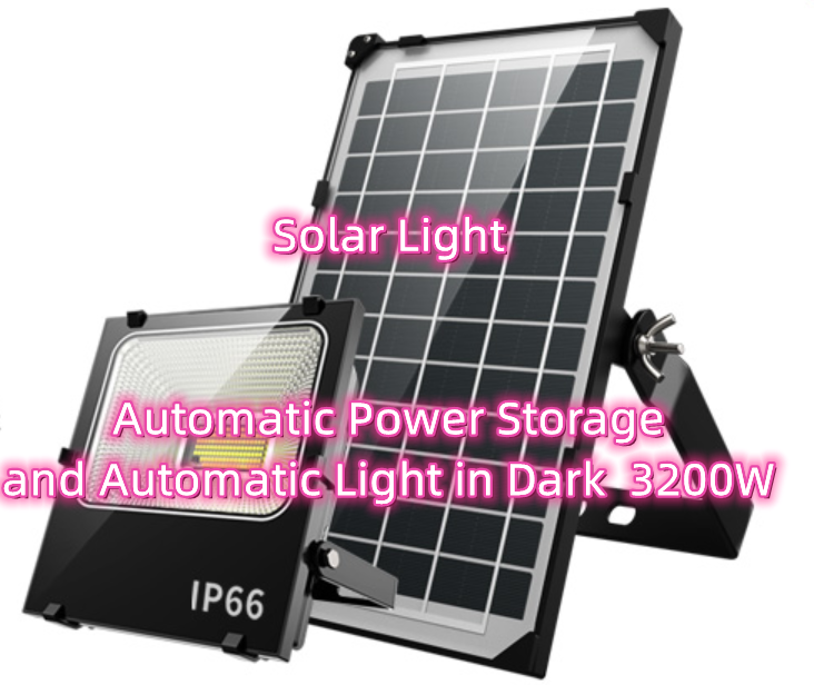 Solar Light Automatic power storage and Automatic light in dark 3200w