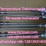 Temperature Thermocouple for waste incinerator